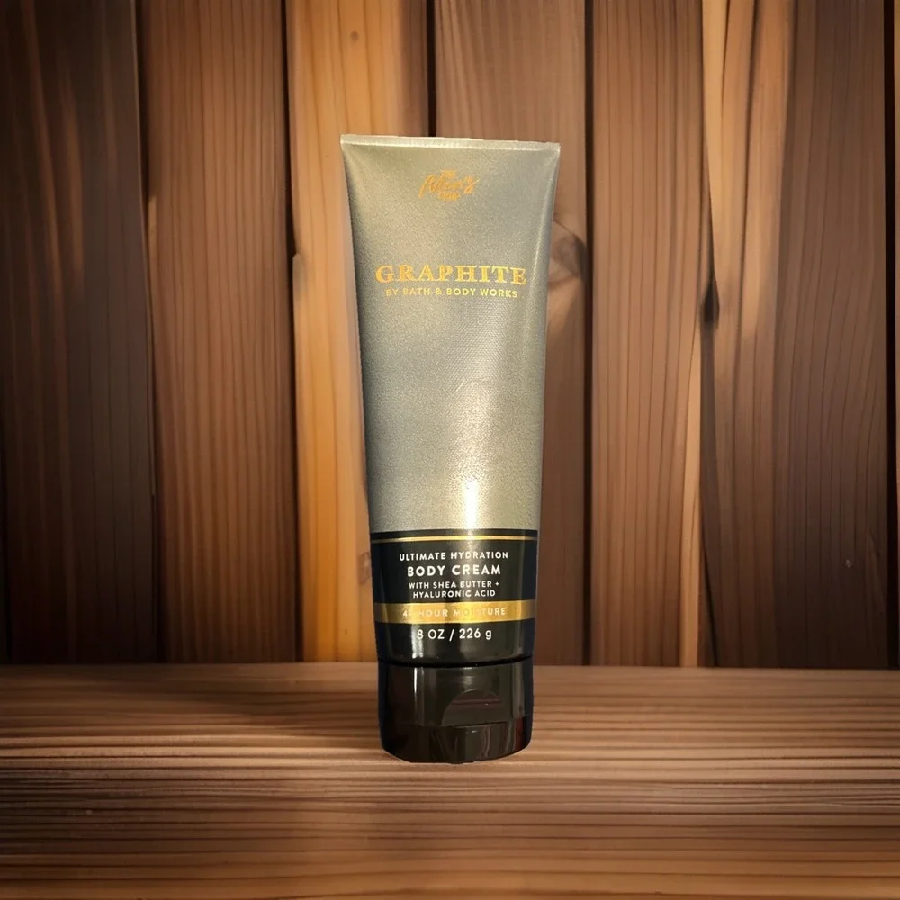 BATH‎ & BODY WORKS GRAPHITE MEN'S COLLECTION (2025) PRESENTATION BODY CREAM 8OZ