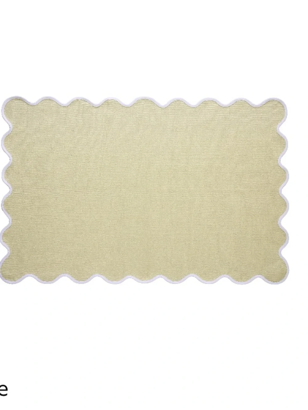 My Texas House Yellow Scallop Indoor/Outdoor Layering Rug XL