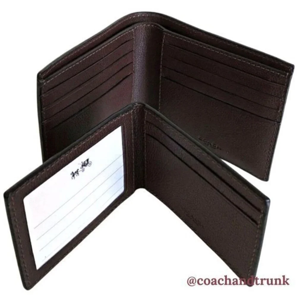COACH Leather 3 in 1 Wallet Compact Mahogany NWT
