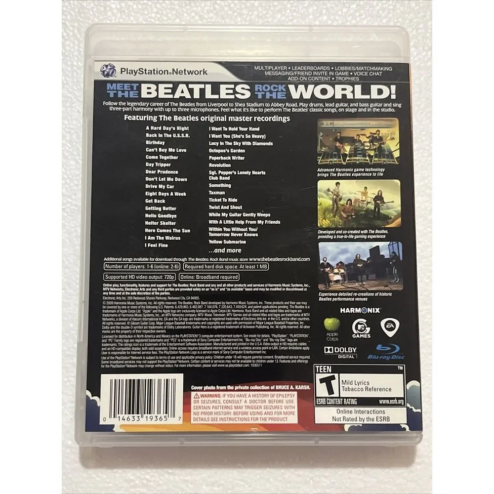 Harmonix beatles rock