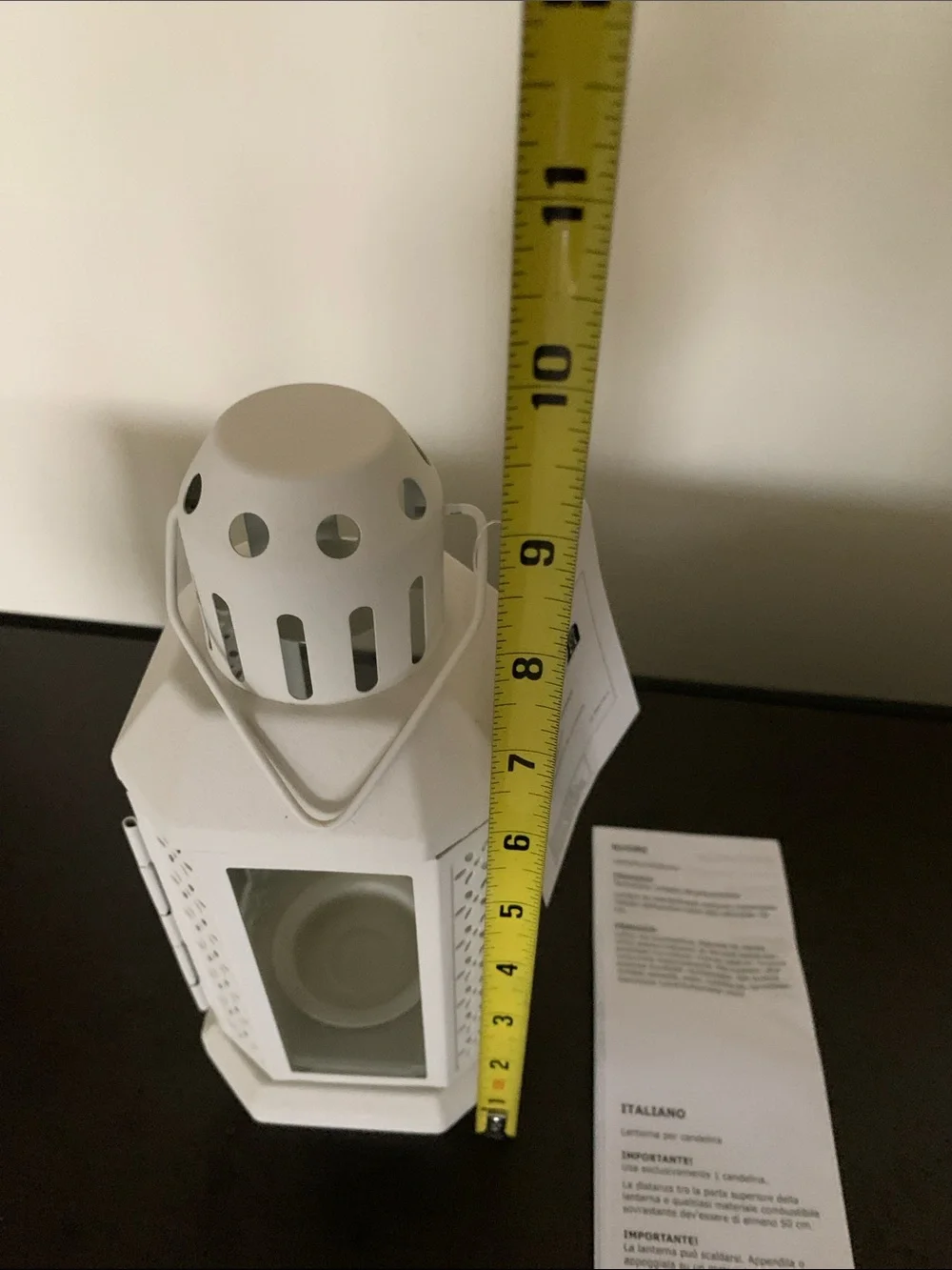 IKEA metal glass