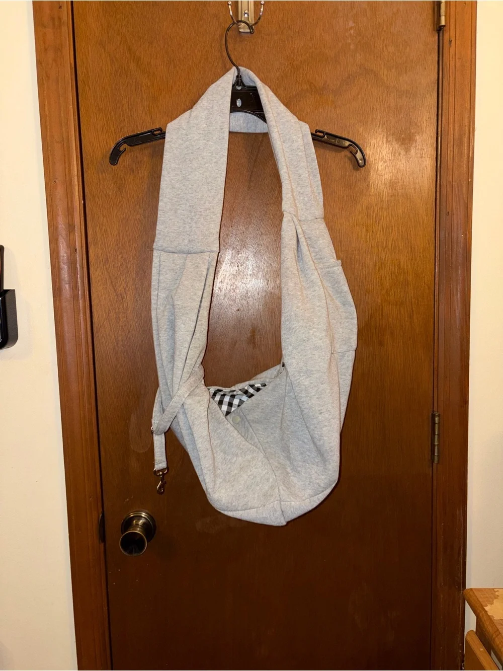 Gray Pet Sling Carrier - Comfortable Dog Travel Sling