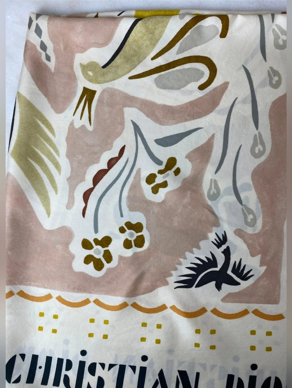 Dior christian silk