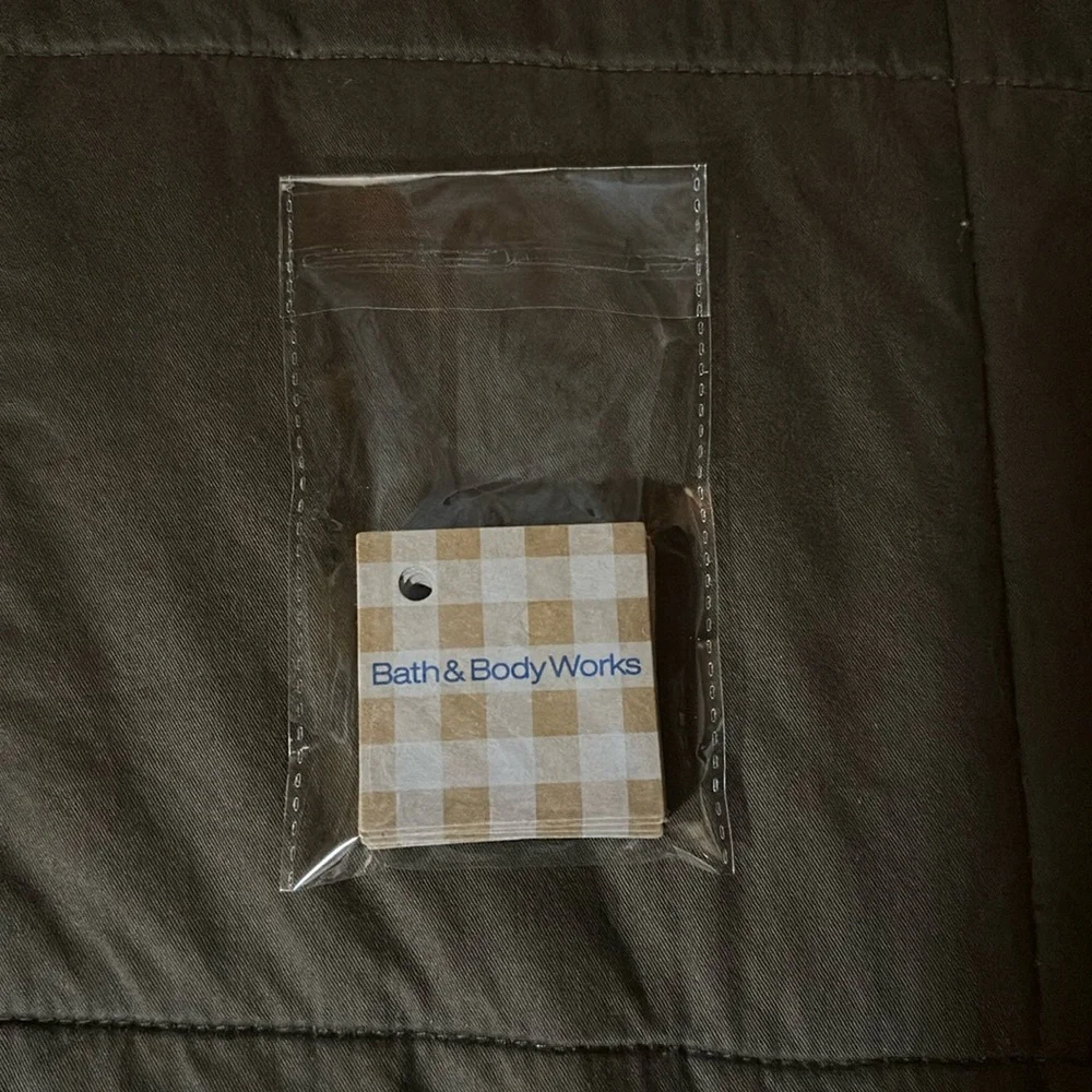 Bath & Body Works Small Cardboard Gingham Gift Tags