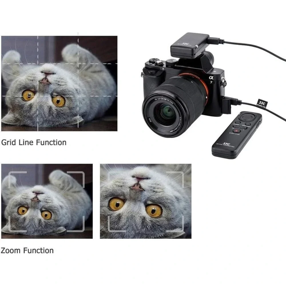 JJC Wireless Remote RMT-VP1K for Sony A7IV A9III FX30 A6400 AX43 HDR-CX900‎