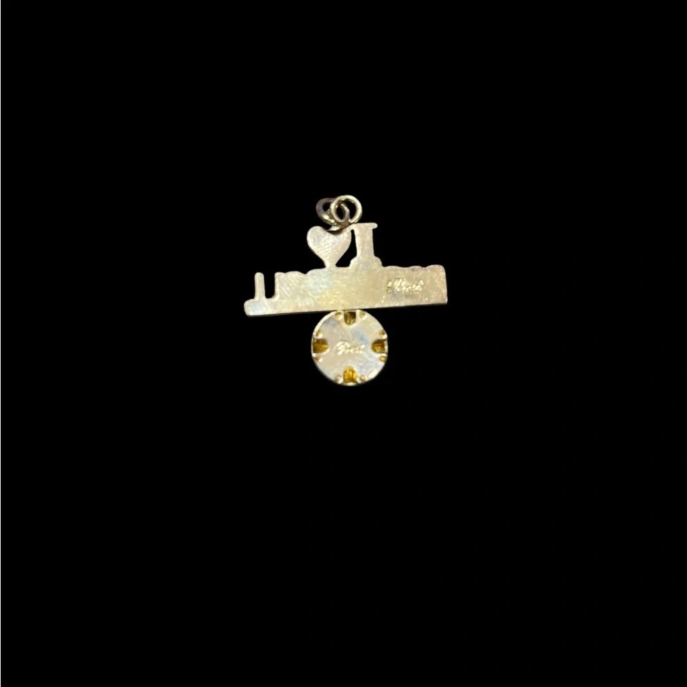 Silver Basketball Pendant Signed “Best”