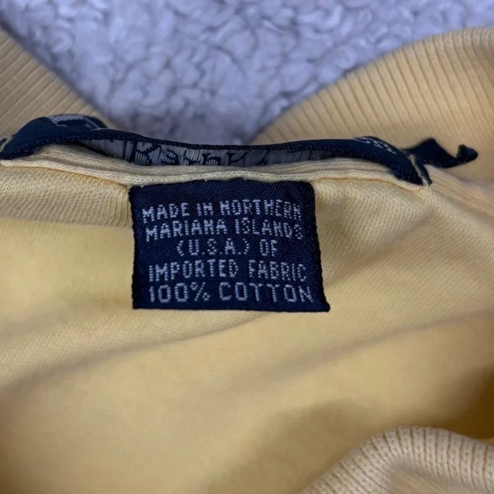 Polo Ralph Lauren Polo Shirt Mens Large Yellow Short Sleeve Embroidered Pony‎