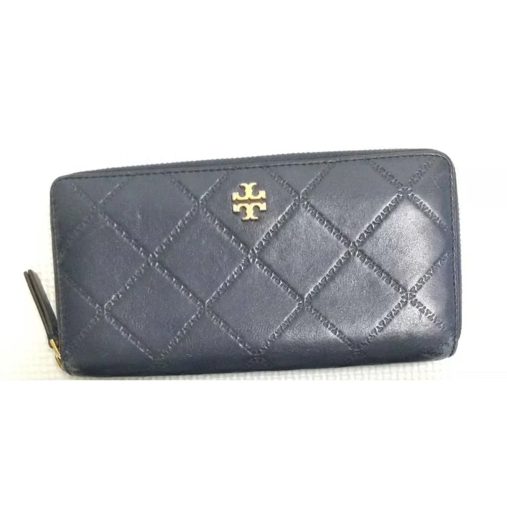 Tory Burch Blue Bifold Wallet