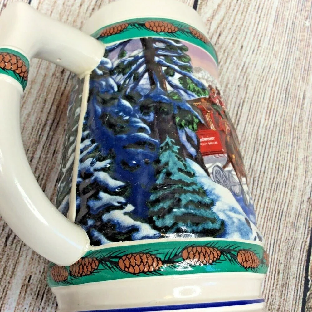 Budweiser holiday stein