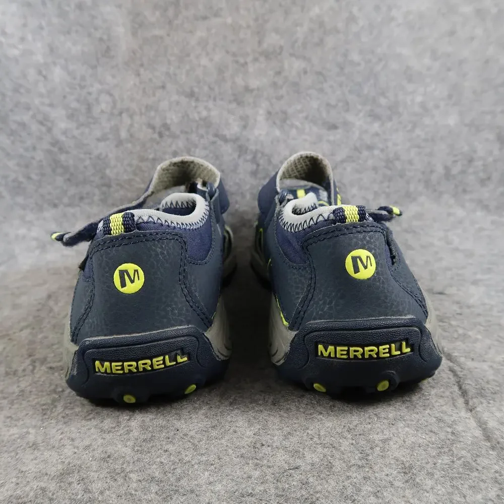 Merrell Shoes Kids 5 Sport Sandals Hydro Closed Toe Fisherman Casual Blue Green