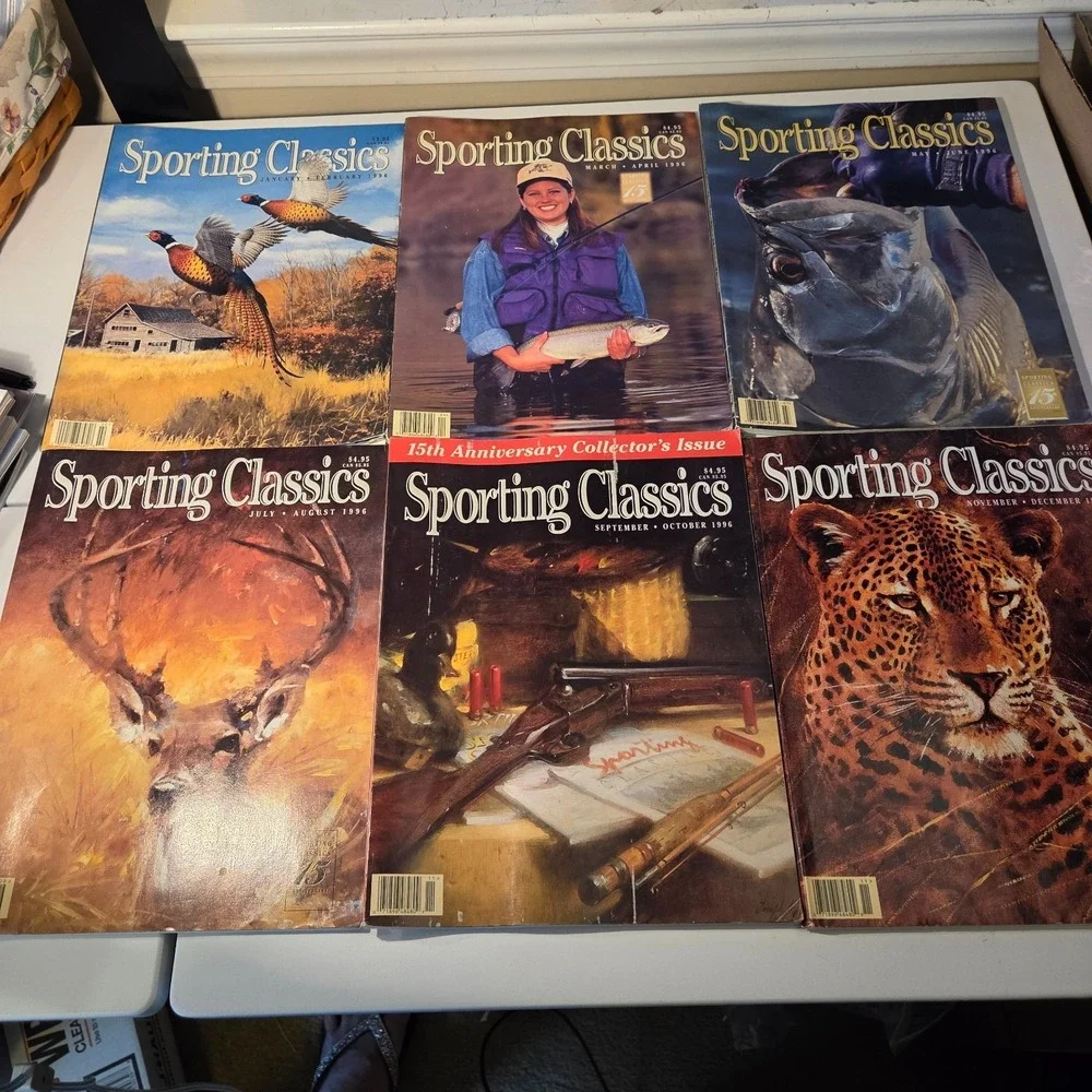 Sporting Classics Magazine‎ 1996 Lot Of 6 Hunting & Fishing Collectible