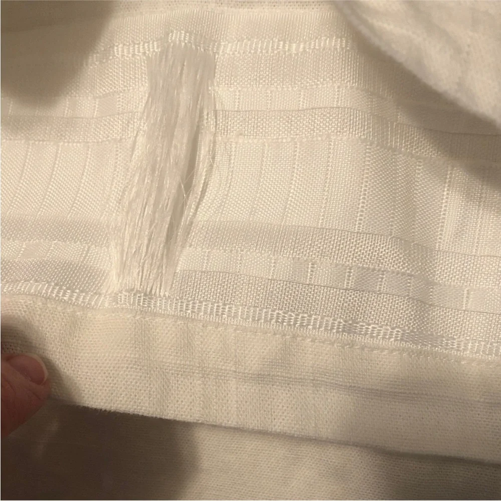 IKEA 2 White Light Cream Curtain Panels 95”