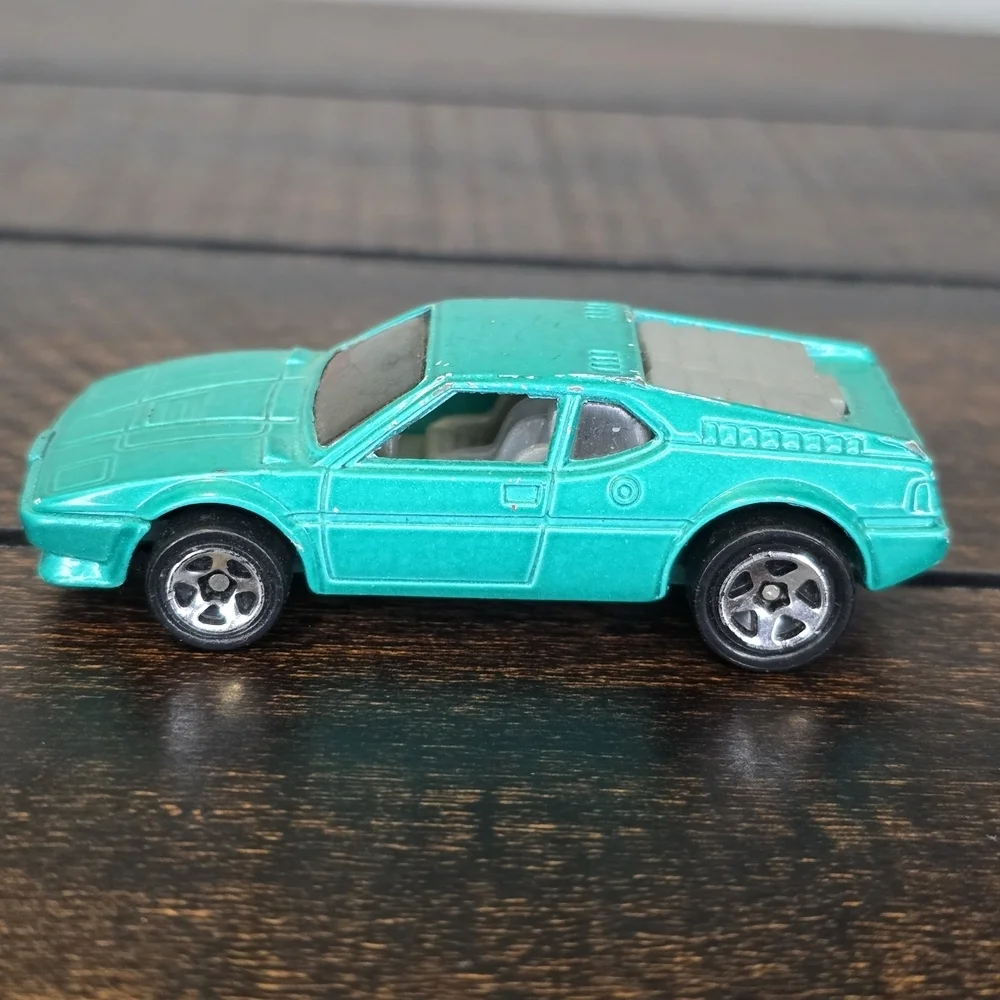 Vintage Matchbox 1970 Gold Chevy El Camino 1982 Hot Wheels BMW M1 Green Cars