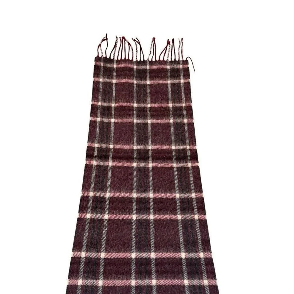 Christian Dior Merino Wool Scarf Made In England 55”x11” Vintage