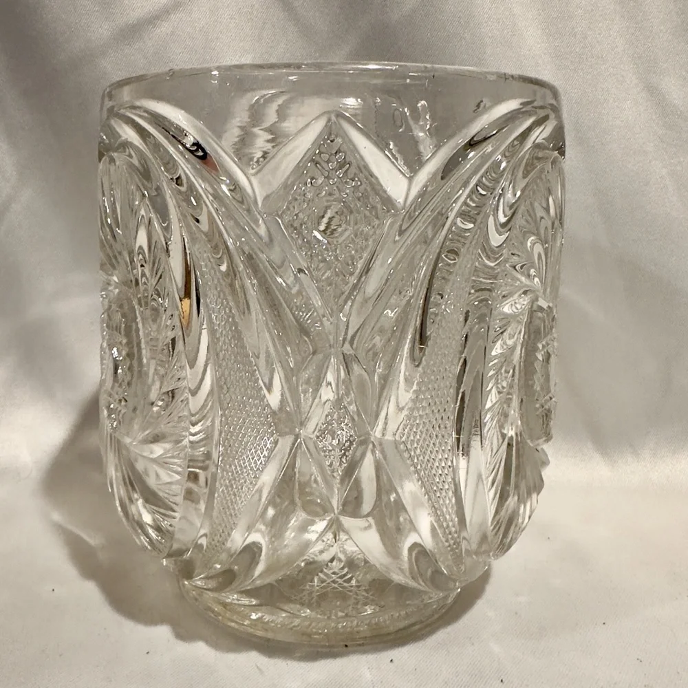 Vintage pressed glass