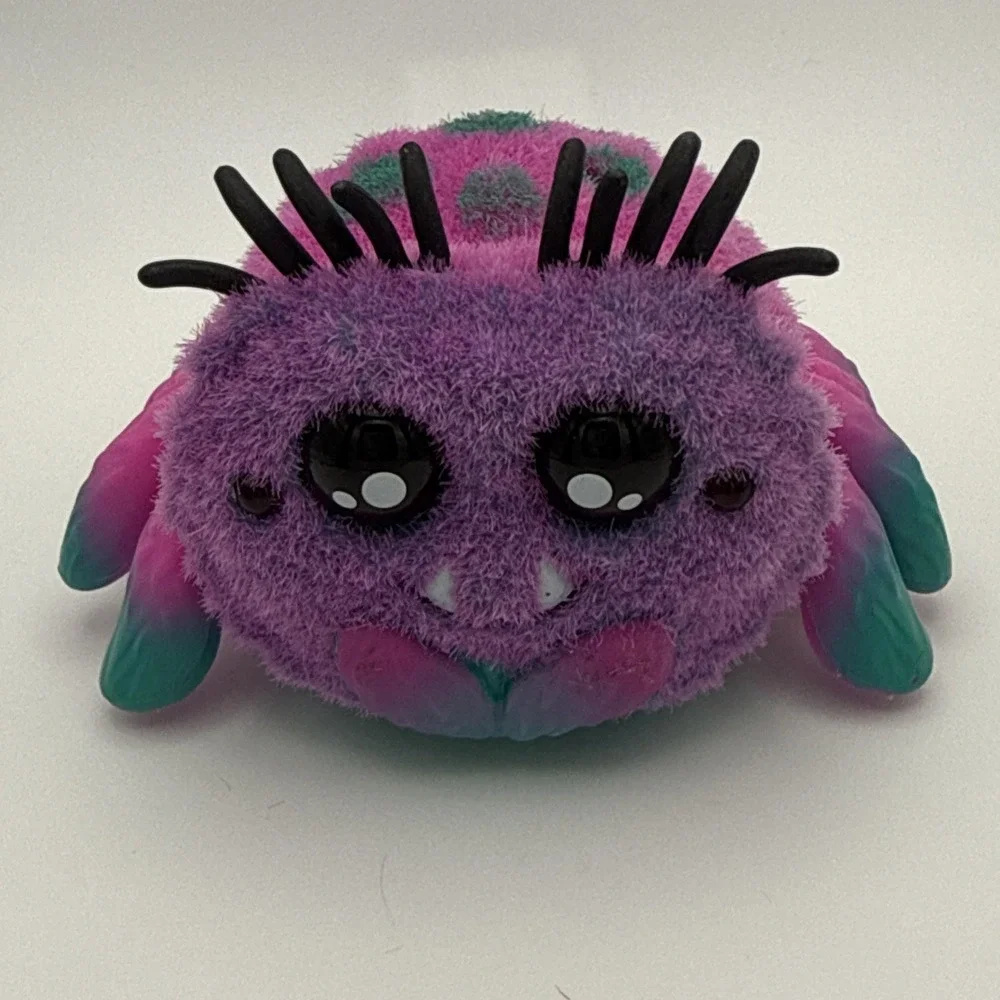 Yellies Flufferpuff & Toofy Spooder Jumping Spider Sound Activated Motion WORKS