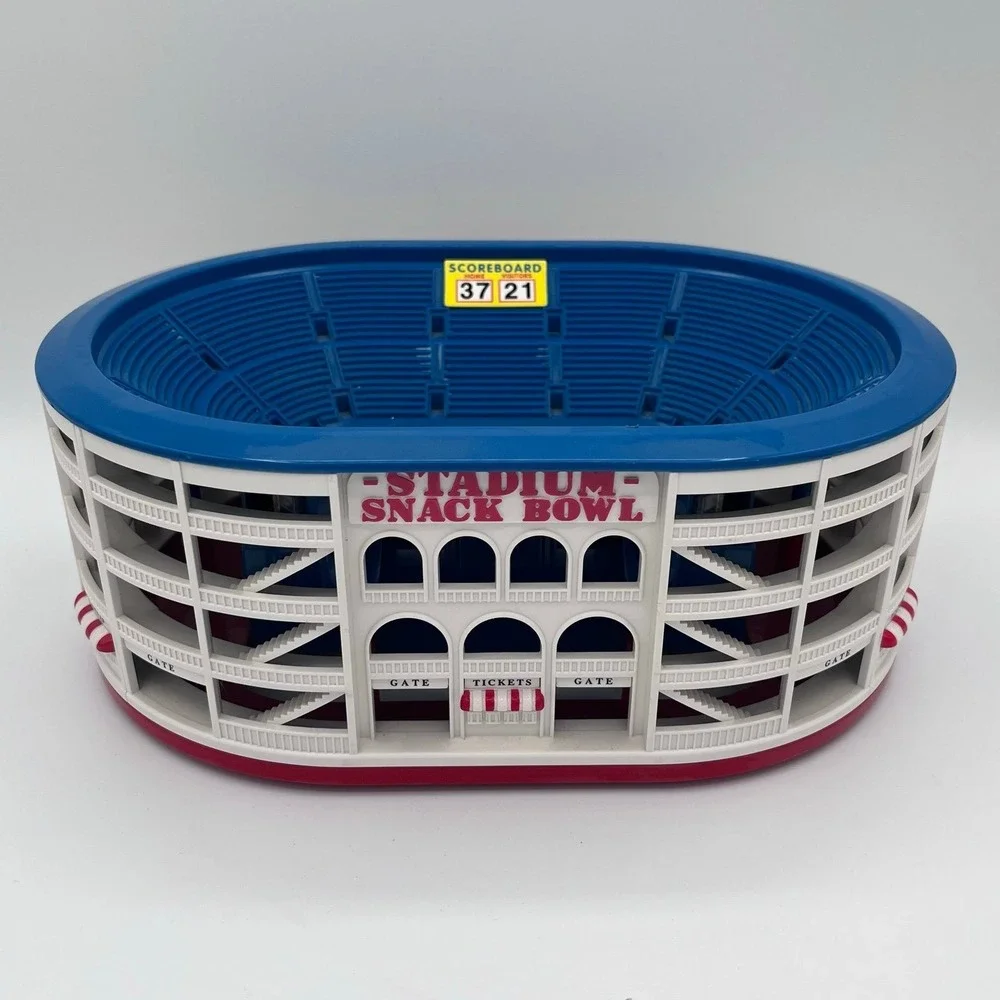 Vintage 1998 Stadium Snack Bowl Football‎ Stadium Shaped Serving Dish – Tailgate