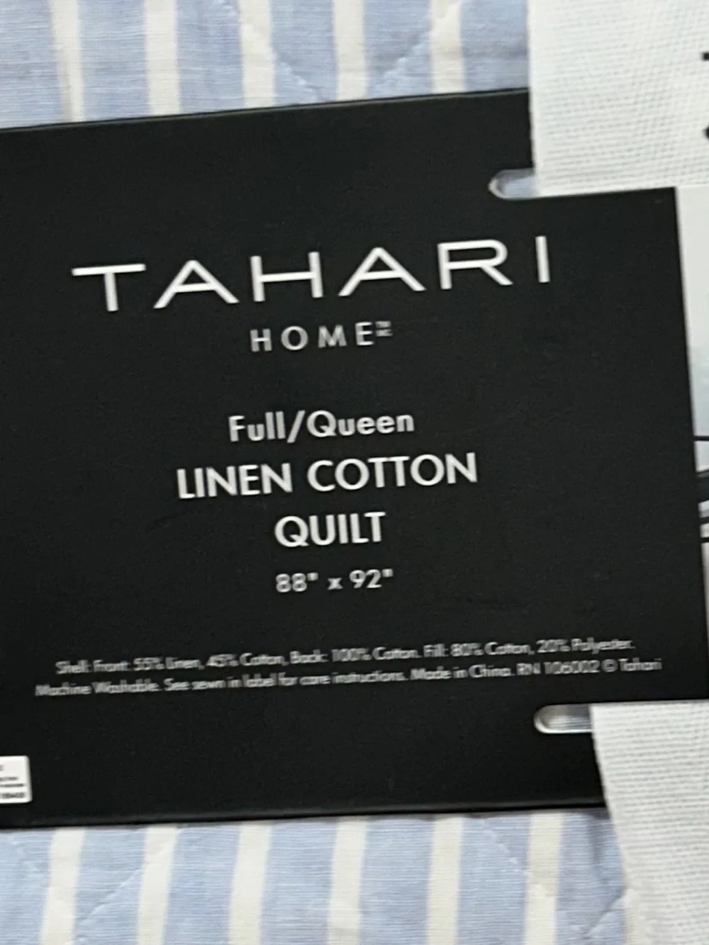Tahari quilt flax