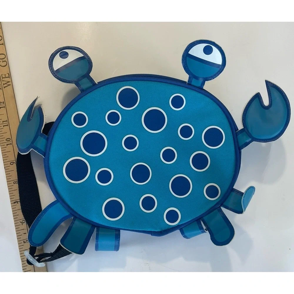 Coppertone Crab Kids Insulated Lunch Bag Backpack Beach Cooler‎ Blue