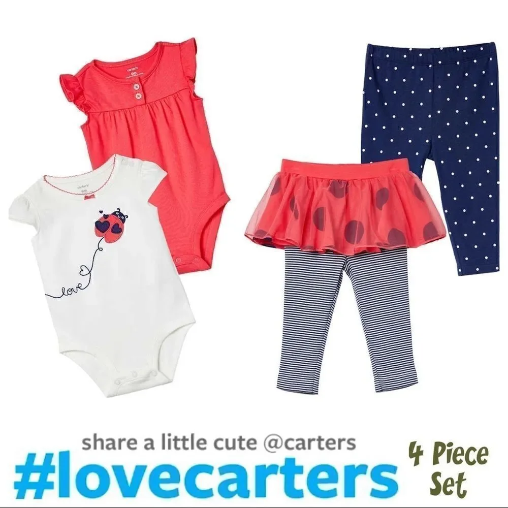 CARTER’S Kids' Adorable 4-piece Set, Ladybug