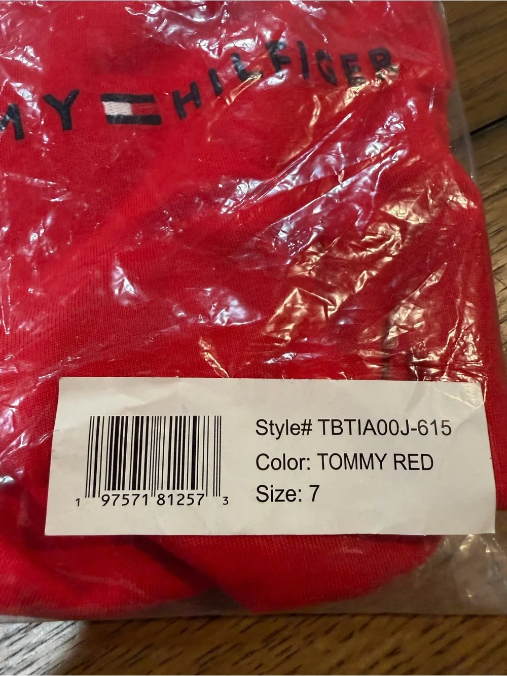 Tommy Hilfiger Red Logo Tee with Iconic Flag