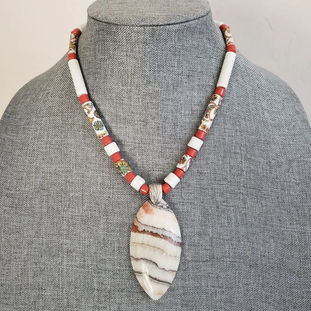 Unbranded large banded beaded