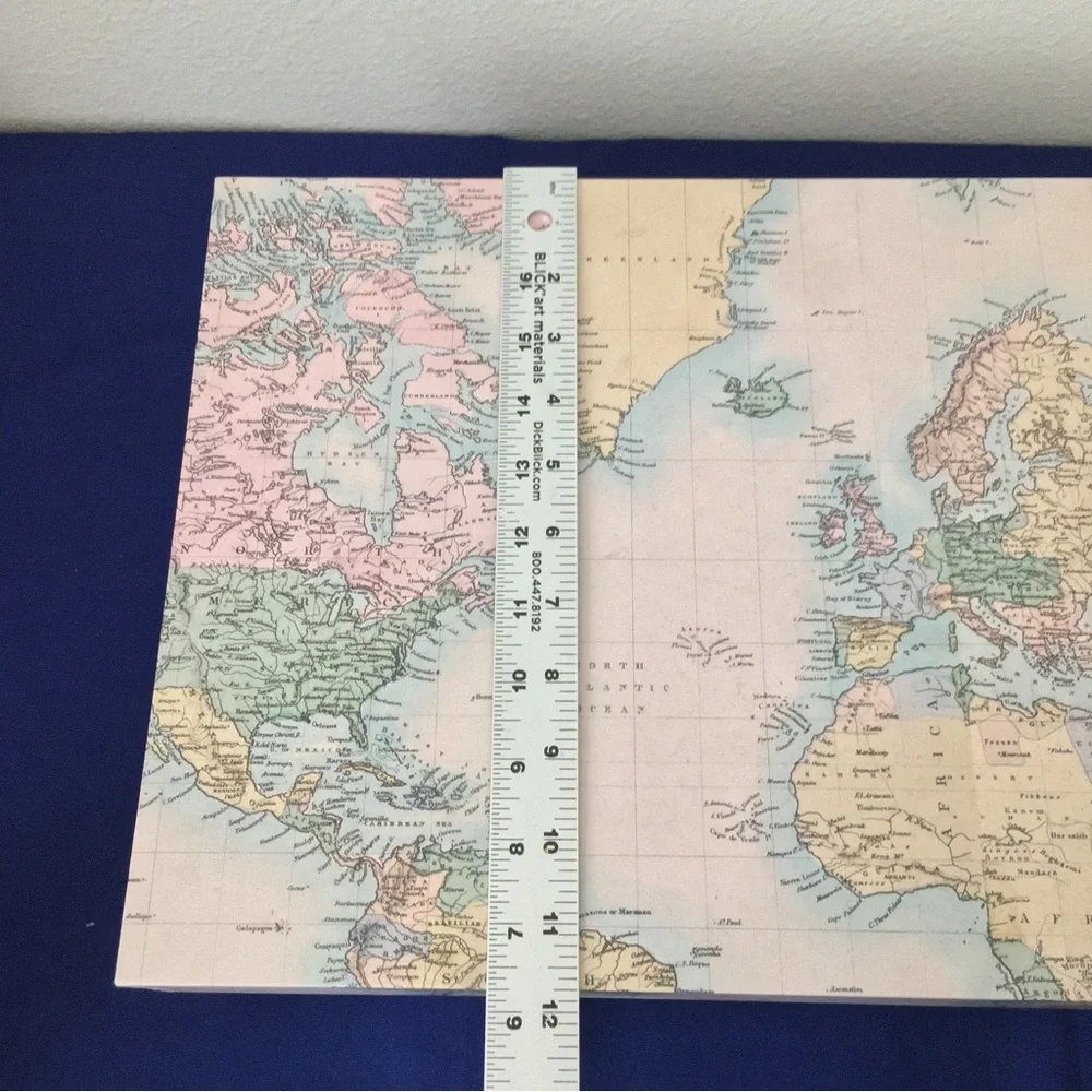 Vintage distressed map