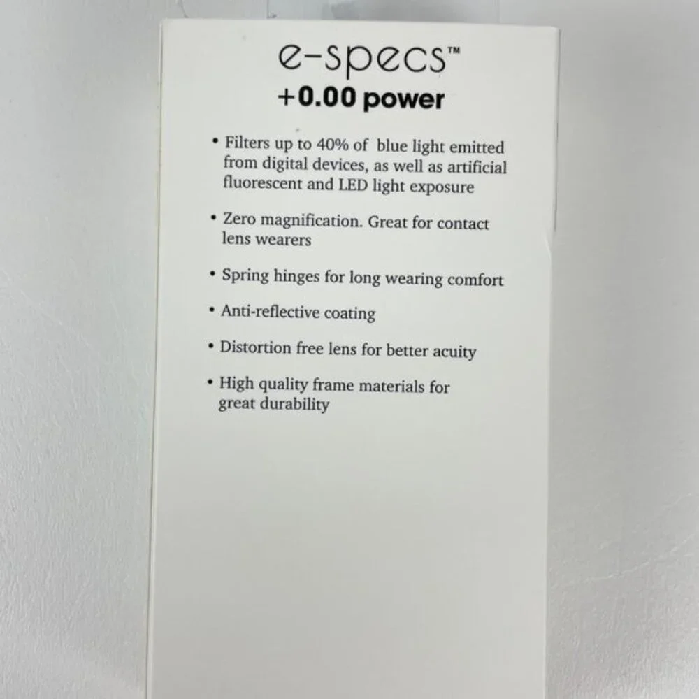 e-Specs specs +0