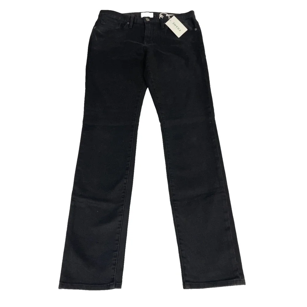 NWT‎ Frame Jagger True Skinny Black Jeans Style: LMHK795 Men's 32