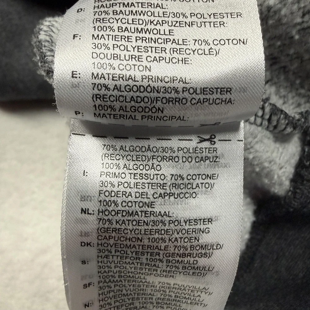 Adidas Hoodie Mens 2XL Gray Pullover Fleece 3 Stripes Logo Sweatshirt‎ Athletic