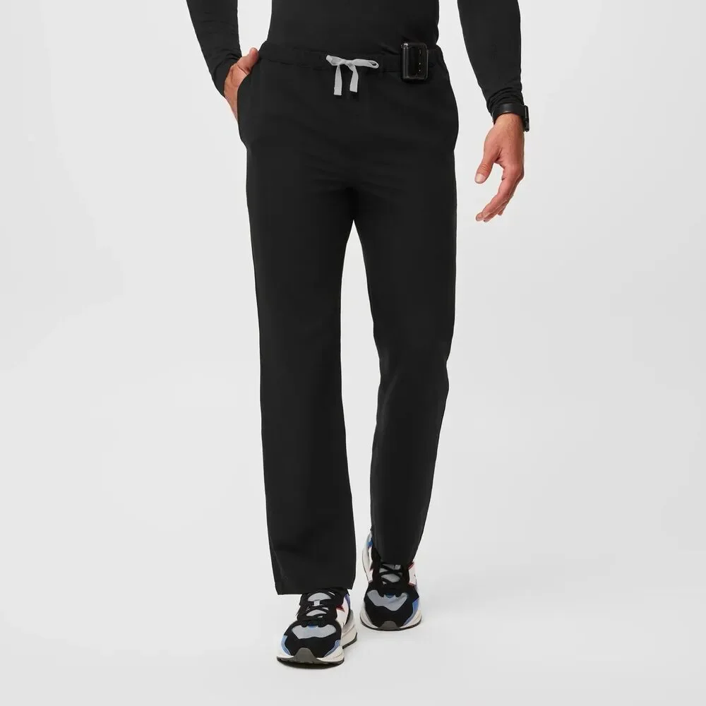 Figs Pisco Scub Pants Mens Large Black Drawstring Stretch Technical