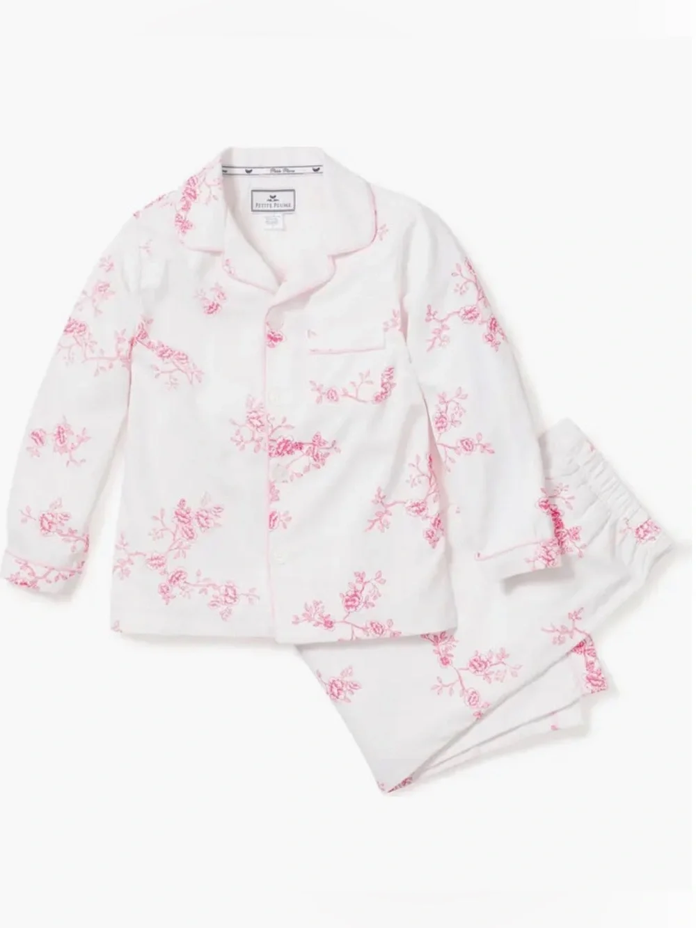 😴 Petite Plume English Rose Girls Pajama Set - Size 3