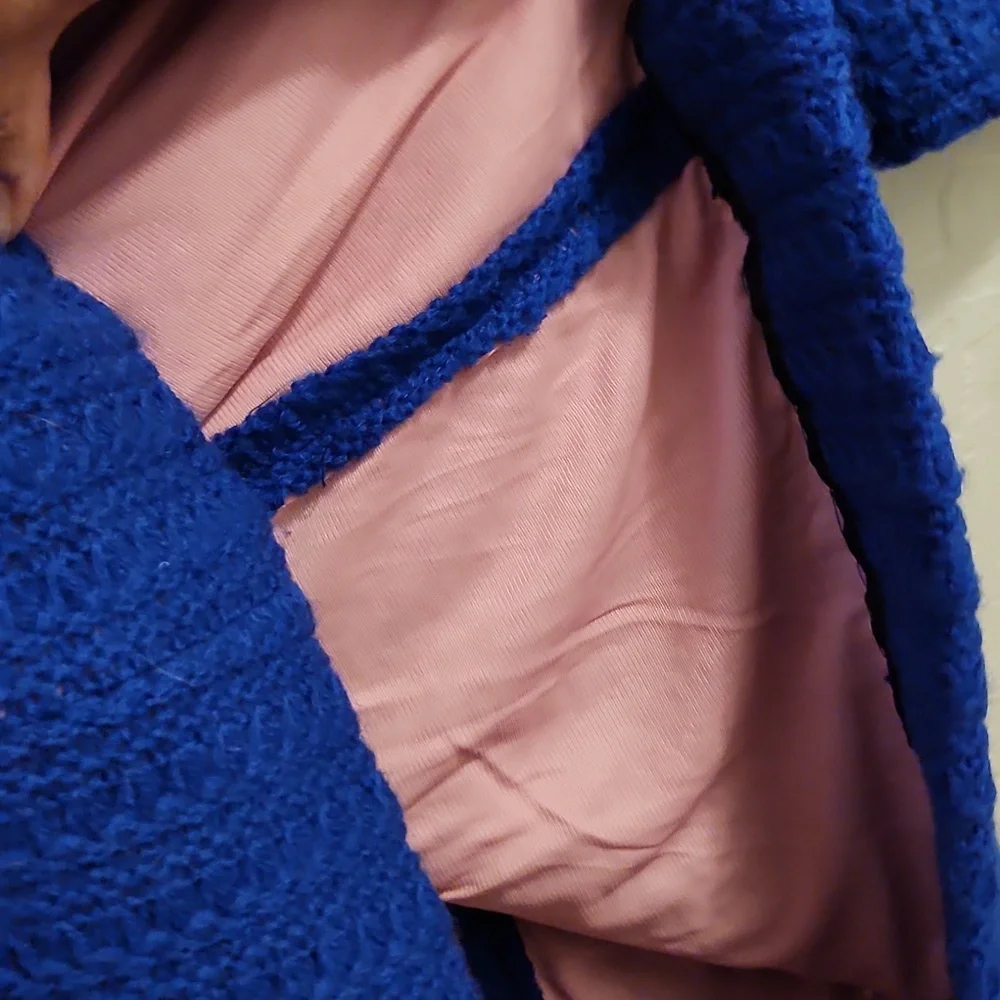 Vintage handmade blue