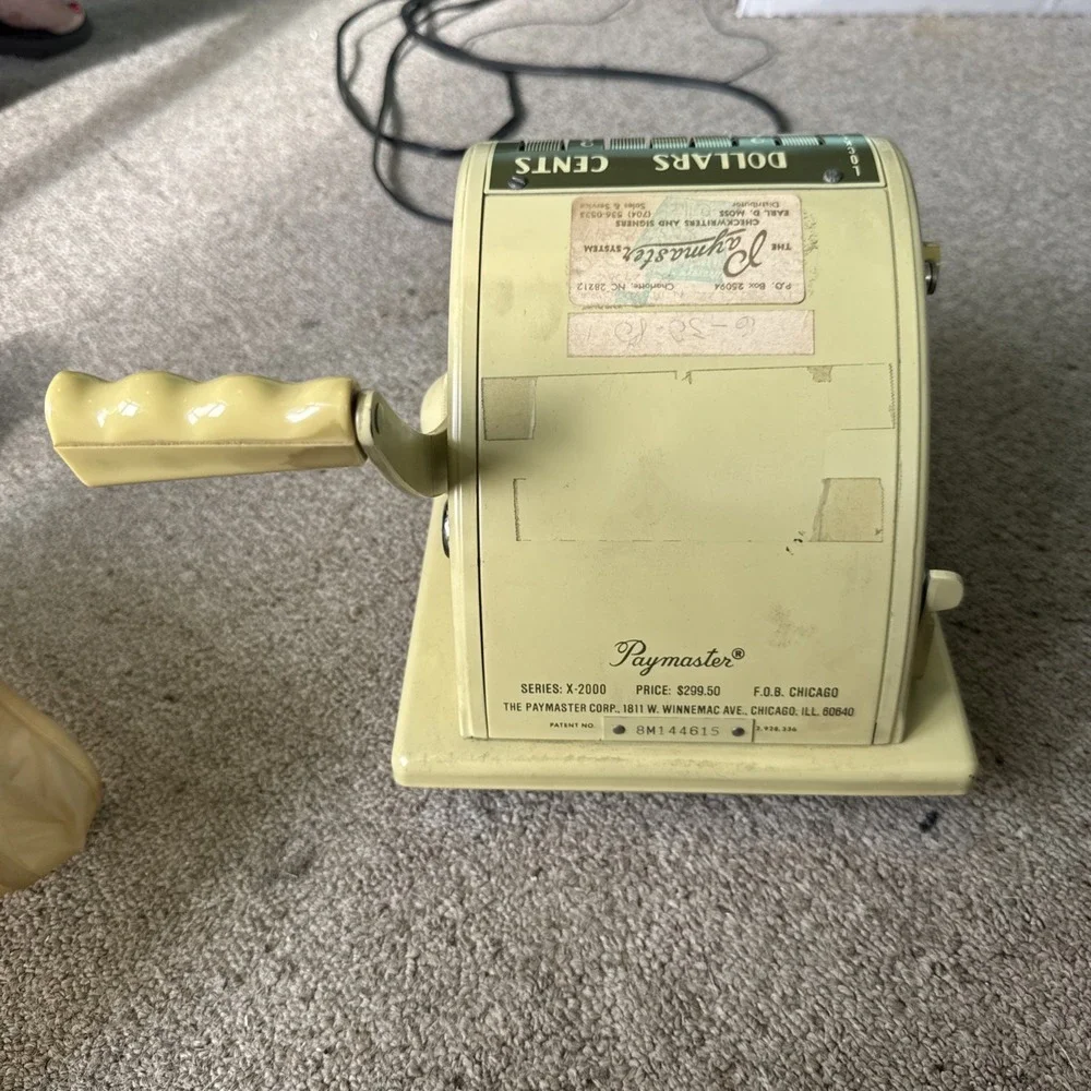 N/A vintage paymaster