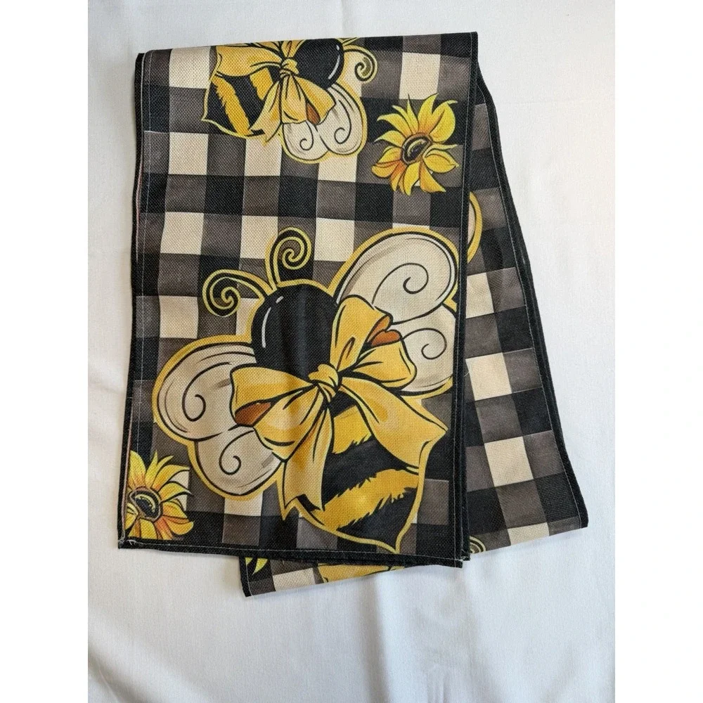 Buffalo Plaid Sunflower Honey Bee 78