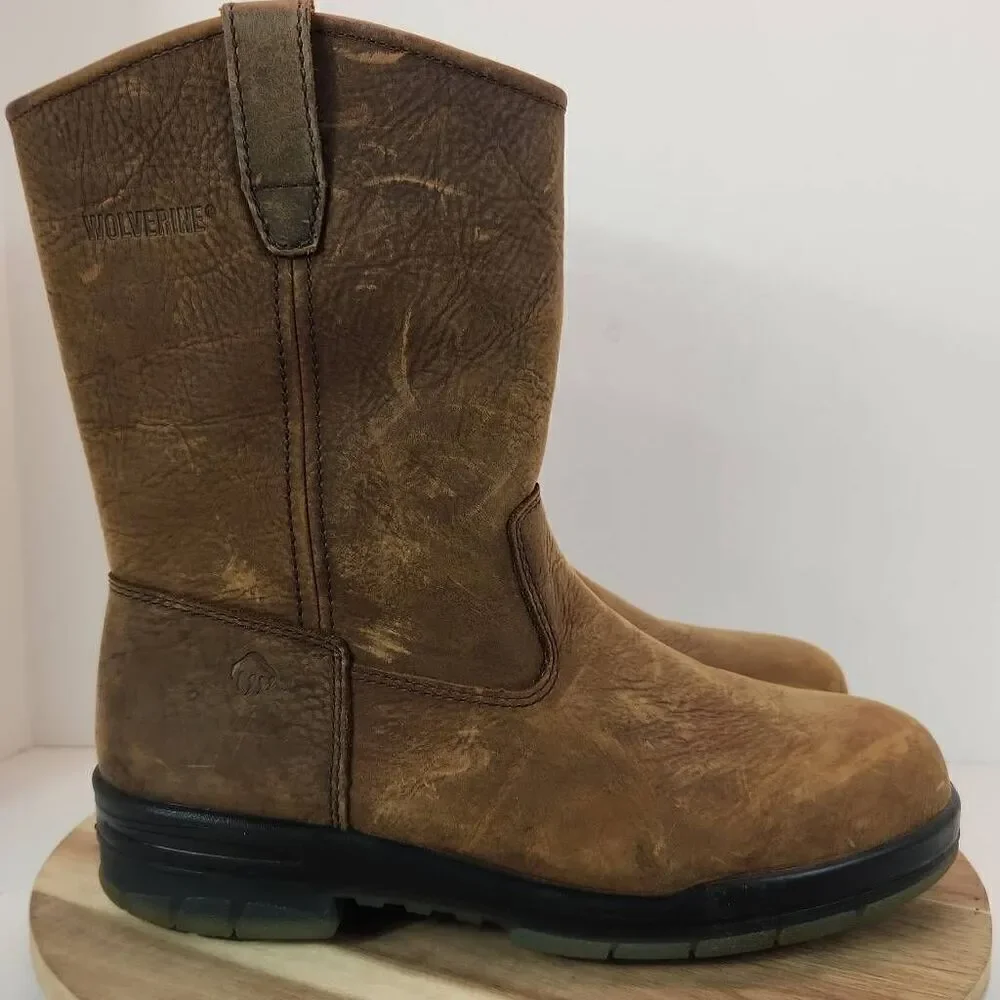 Wolverine Men's Durashock Steel Toe Work Boot Size 9.5 Extra Wide Insulated