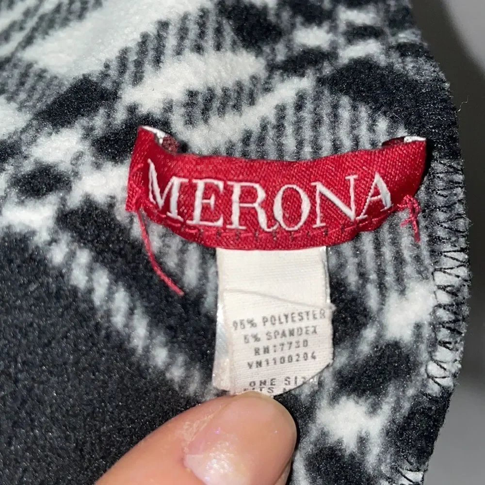 Merona white black