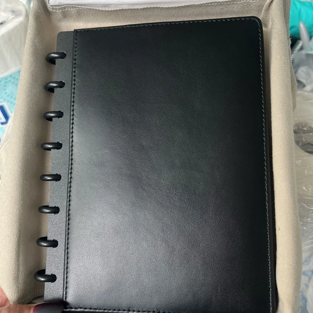 Levenger black leather