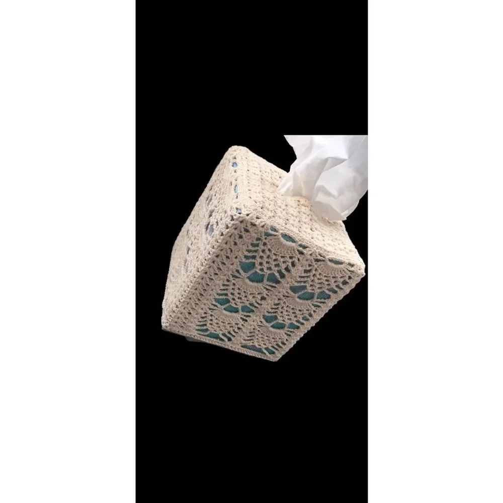 Handcrafted Vintage Crochet Tissue Cover