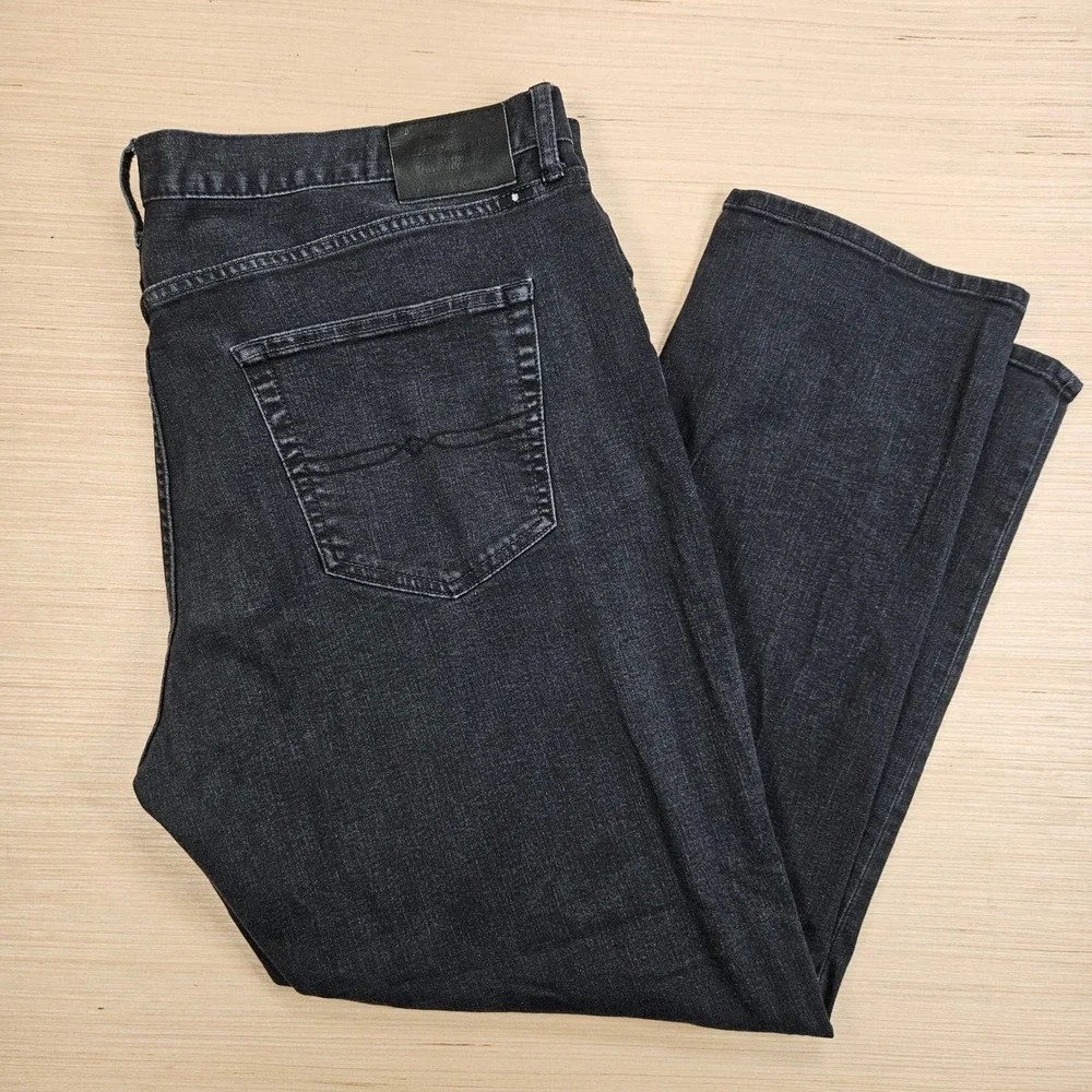 Lucky Brand Jeans Mens 42x30 Black 410 Athletic Slim Denim Pants Casual Comfort