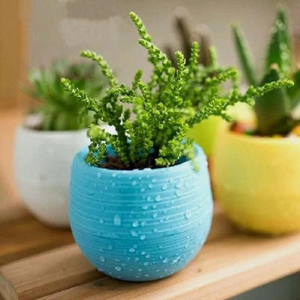 Unbreakable Blue Succulent Planter Pot