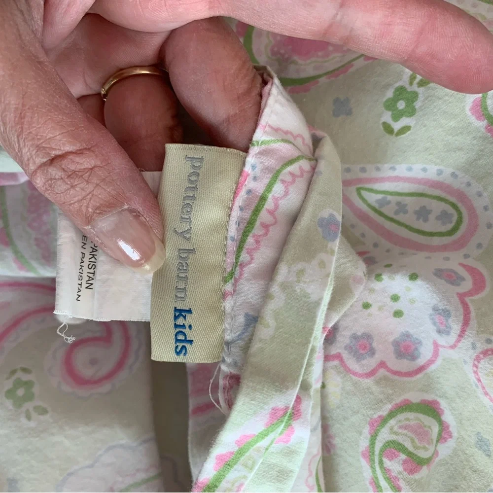 Pottery Barn Kids green pink