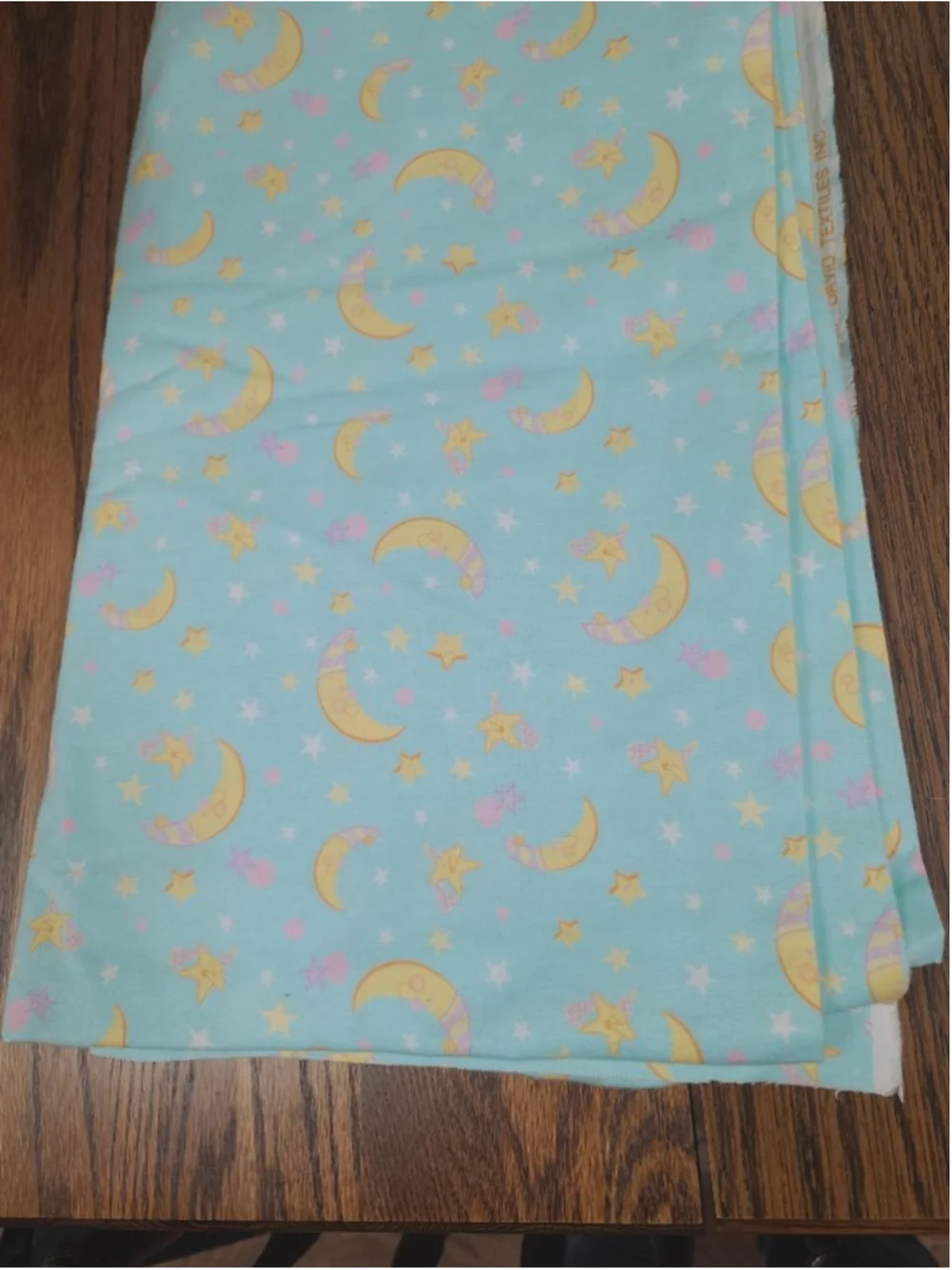 David Textiles Inc. #vintagefabric fabric #moonandstars