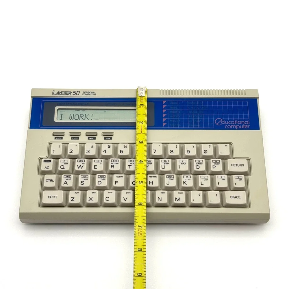 Laser 50 Personal Computer Vintage 1985 Educational Video Technology Tested