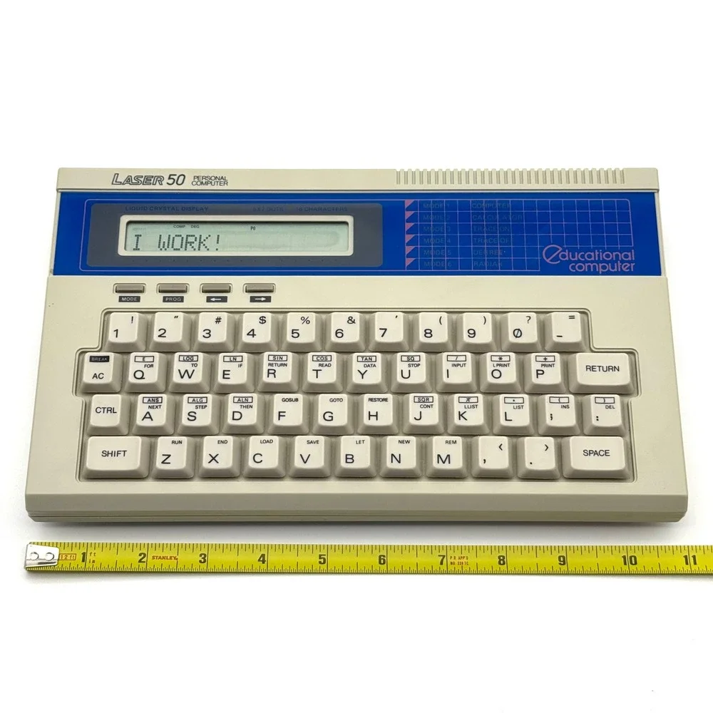 Laser 50 Personal Computer Vintage 1985 Educational Video Technology Tested