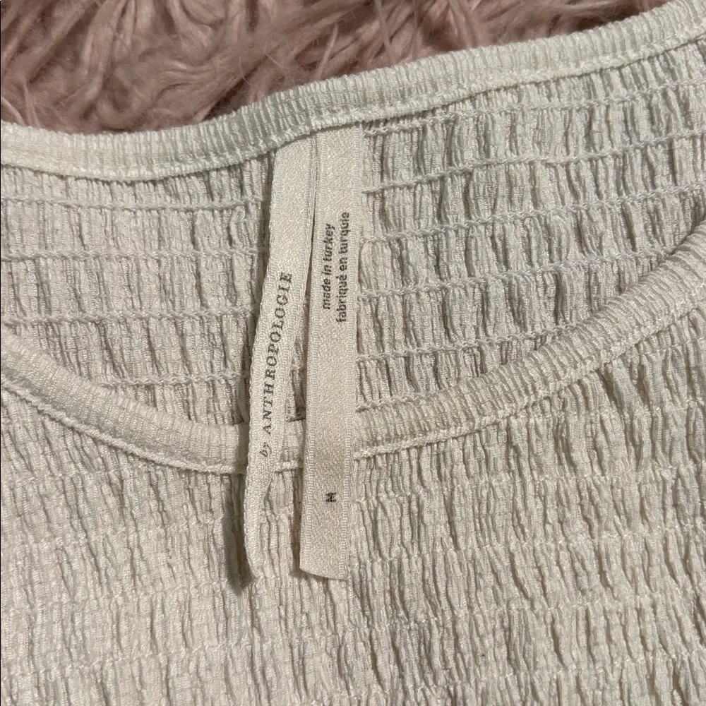 Anthropologie smocked puff