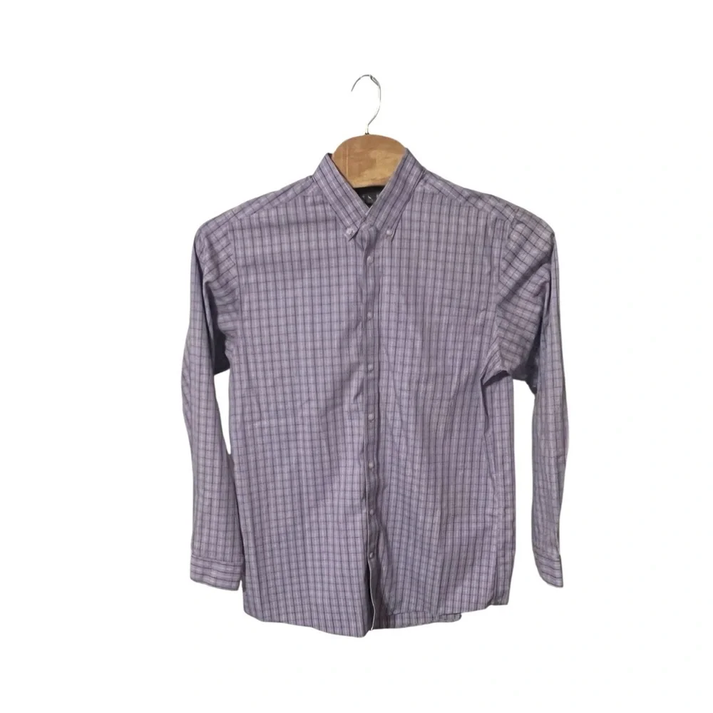 Eddie Bauer Wrinkle Free Relaxed Fit Men’s‎ Button Down Shirt Size Tall Large