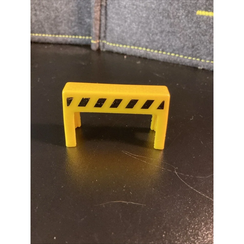 1976 Fisher Price Adventure People #352 Construction Yellow‎ Barricade