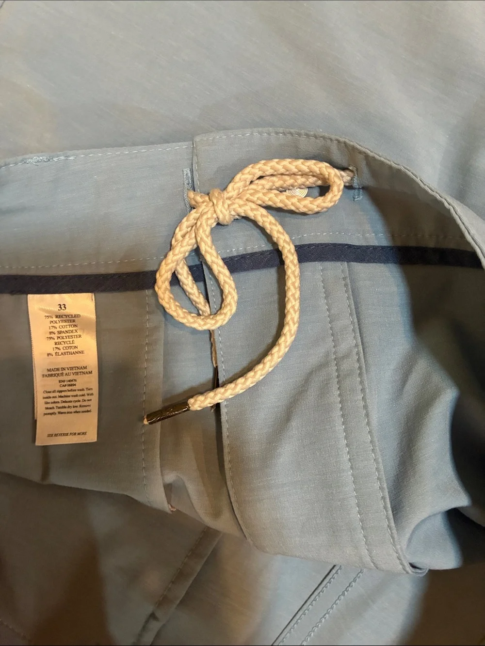 Faherty Seafoam Blue All Day Flat-Front Performance Shorts