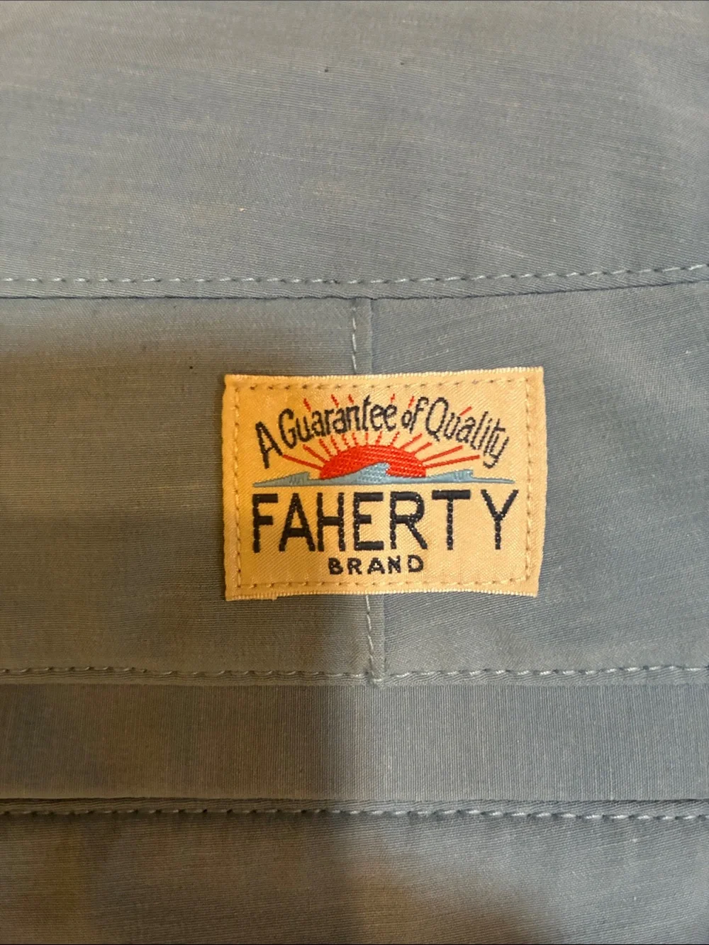 Faherty Seafoam Blue All Day Flat-Front Performance Shorts